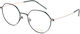 Dutz 004 C46 Unisex Μεταλλικά Γυαλιά Οράσεως Τιτάνιο Στρόγγυλα Μπλε