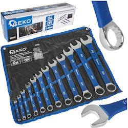 Set 12 Chei Combinație Inel Fix Mâner Cauciuc Antialunecare 6-32mm