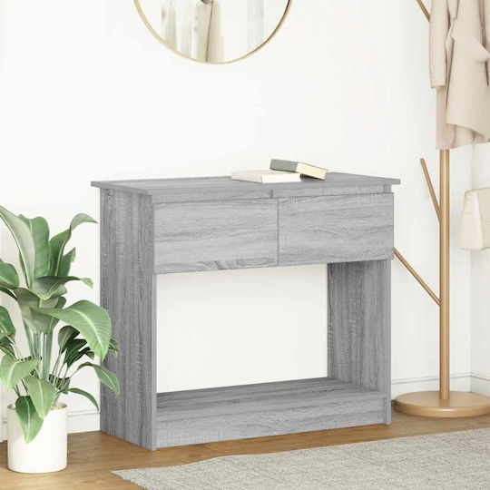 Wooden Console Table Grey Sonoma L85.5xW38.5xH74.5cm