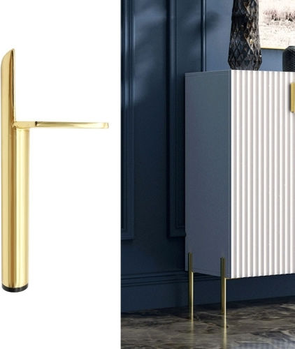 Lh-d012-01 Zylindrische Metallmöbelstützbeine Höhe 20cm Titan