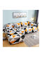 Fabric Sofa Armrest Cover High Elasticity All-Inclusive Size for 2 People Minimalism
