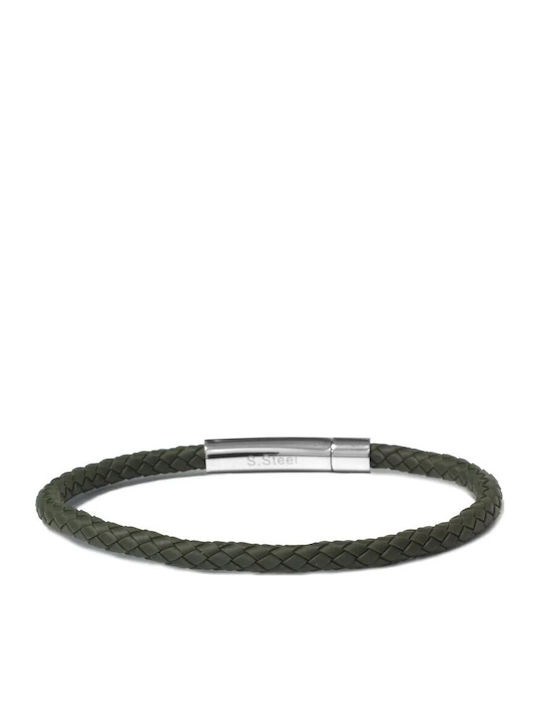 Borsari Men's Leather Bracelet