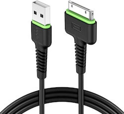 Budi USB to 30-Pin Cable Μαύρο 1.2m 1τμχ
