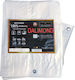 Dalimond Waterproof Tarpaulin 120gr/m² 15x10m. Light Type White