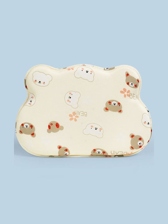 Baby Pillow Bear Μαξιλάρι Styling Baby Memory Foam Χαριτωμένο Μαξιλάρι Κίτρινο
