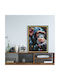 Wall Painting Fb94563 Black Frame-Canvas Print Monkey 64x4.5x84cm