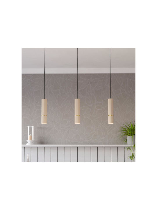 Eglo Pendant Light Beige with Socket GU10 77x9cm