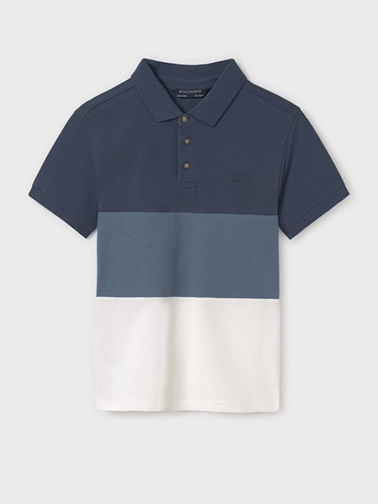 Kinderpolo Kurzarm blaues Eichhörnchen