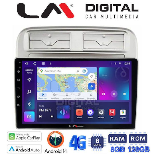 LM Digital Auto-Audiosystem für Fiat Großer Punkt / Linie 2005-2012 (Bluetooth/USB/WiFi/GPS/Apple-Carplay/Android-Auto)