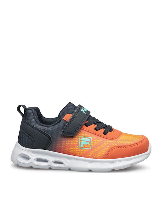 Memory Flash Gordon Παιδικά Sneakers με Σκρατς & Φωτάκια Πορτοκαλί