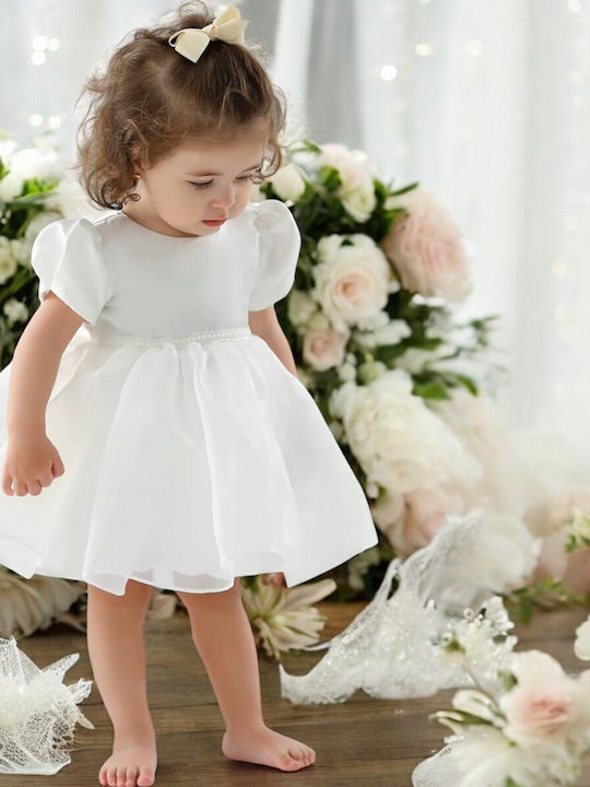 Kinderkleid Kurzärmelig White