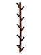 BigBuy Wooden Coat Rack Brown 123cm