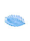 Acryl-Blattform Obsttablett Teller Stil Blau