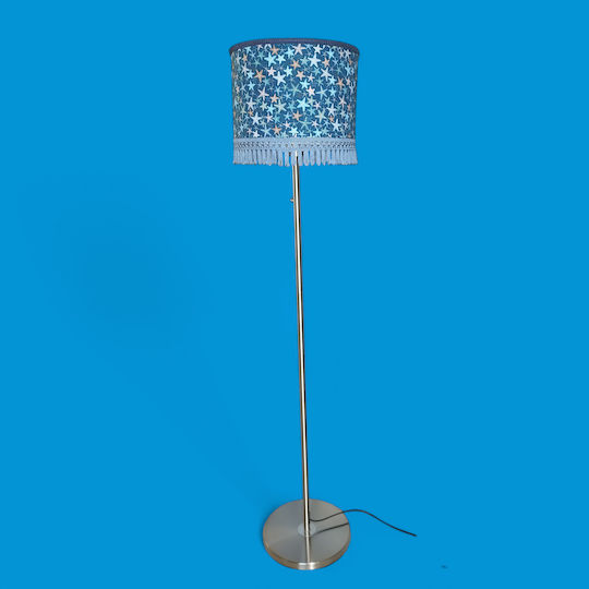 Oxygen Dark Blue Floor Lamp H170cm. with Socket for Bulb E27 Blue