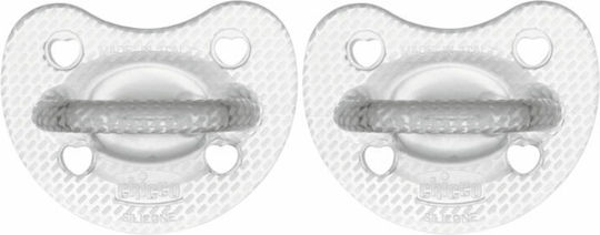 Chicco Physio Forma Soft Orthodontic Pacifiers Silicone Soft Crystal for 2+ months 2pcs