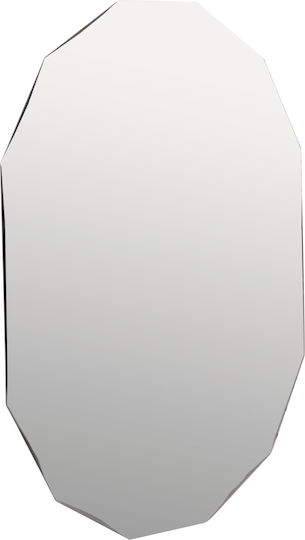 Freebox Oglindă de Perete Ovală 90x70cm 1buc