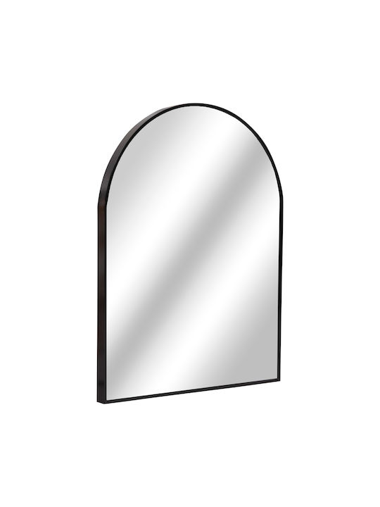 Freebox Wall Mirror Oval with Black Metallic Frame 79.5x60cm 1pcs