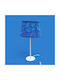 Oxygen Blue Butterfly Table Lamp with Blue Shade and Base