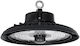 GloboStar Commercial Bell Light 200W Cool White 30000lm with Built-in LED Black Ø30xH16cm