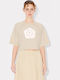 Boke Flower Γυναικείο T-shirt Floral Cream