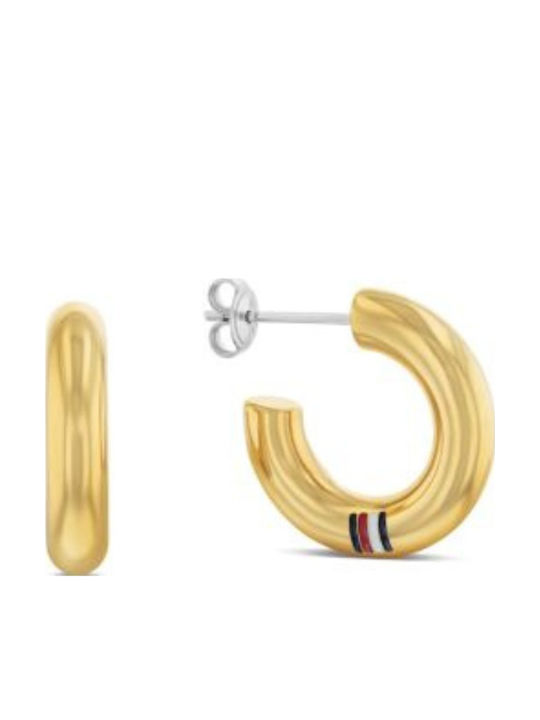 Tommy Hilfiger Earrings Hoops made of Steel Gold Plated