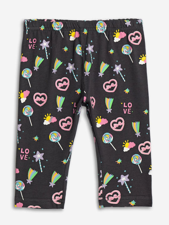 Kids Legging Capri Anthracite