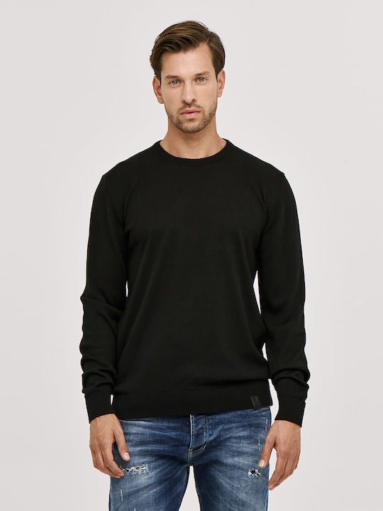 Brokers Jeans Пуловер С Дълъг Ръкав Черен
