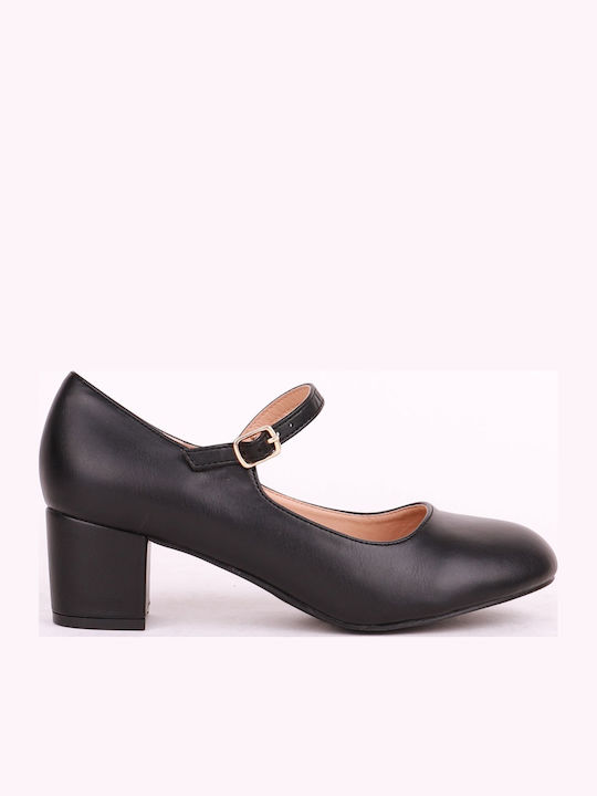 Gshoes Pumps mit Riemchen Schwarz