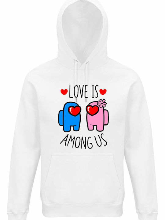 Unisex Hoodie Bio "Liebe ist unter uns Paar Val...