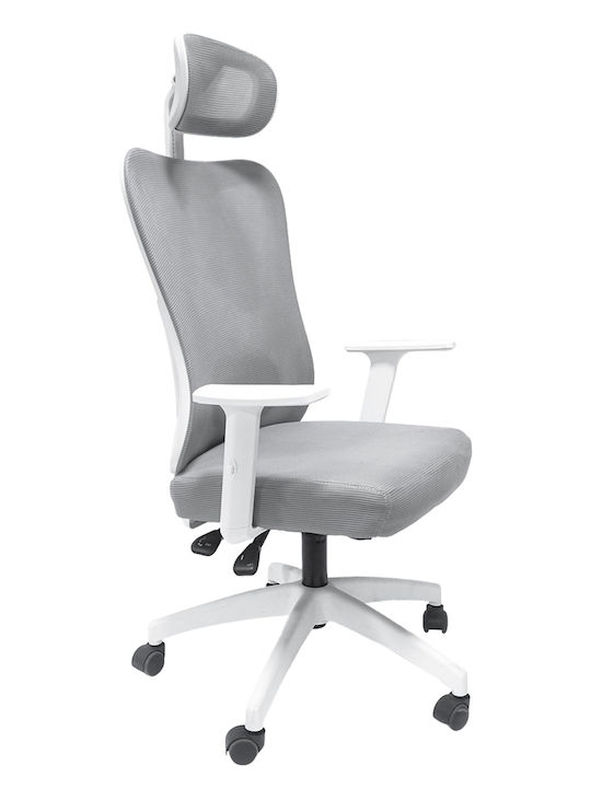Freebox Office Chair with Fixed Arms Gray