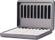 Aluminum Alloy Cigarette Case Iqos Series Dust Resistant Capacity 20 Pcs Grey