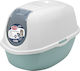 Pet Nova Cat Toilet Closed Blue L54 x W40 x H41cm