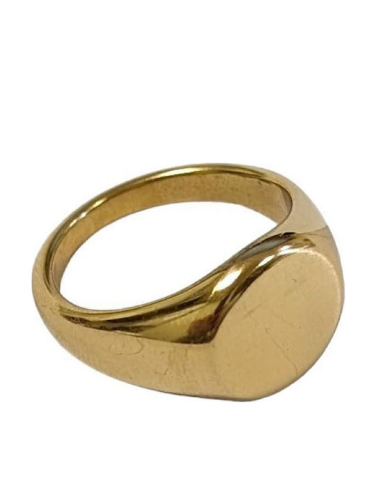 Tatu Moyo Ring made of Steel Gold Plated