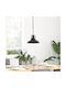vidaXL Black Ceiling Light with E27 Socket 31x31cm