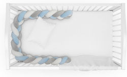 Interbaby Bettumrandungen Geflochten Innerhalb Blue 12x150cm Interbaby Bettumrandungen Geflochten Innerhalb Blue 12x150cm