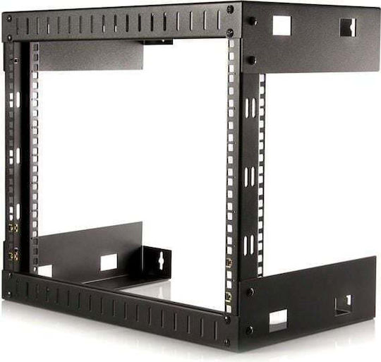 Startech Om 8u 19" Wall Mount Network Rack 12" Deep Open Frame Server Room Av Data Patch Panel It Computer Equipment W Cage Nuts Schrank 8u