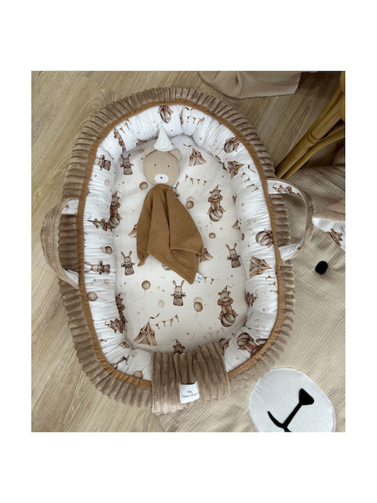 Velvet White Baby Nestkissen Latex