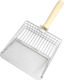 Metal Cat Litter Scoop Separator Filter Shovel Pet Cleaning Tool Square Silver