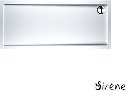 Sirene Acryl Dusche x70cm Weiß