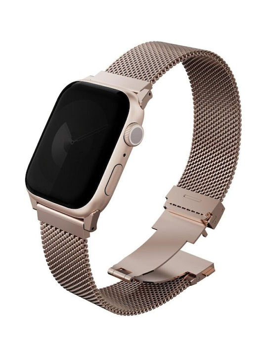 Uniq Λουράκι Ανοξείδωτο Ατσάλι Ροζ (Apple Watch 49/46/45/44mm, UNIQ)