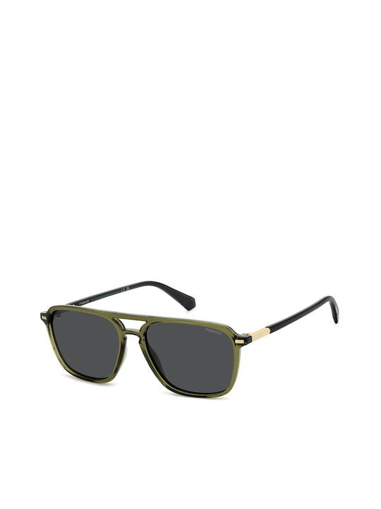 Polaroid Herren Sonnenbrille mit Grün Kunststof...