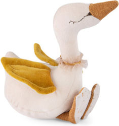 Swan Rattle Gold 18cm Moulin Roty