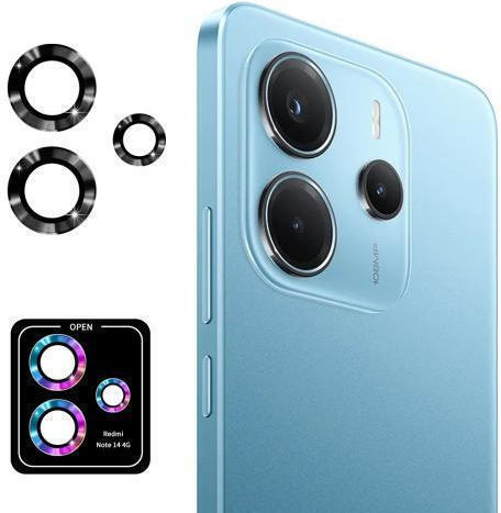 Enkay Hat-prince Προστασία Κάμερας Tempered Glass Μαύρο για το Redmi Note 14 4G