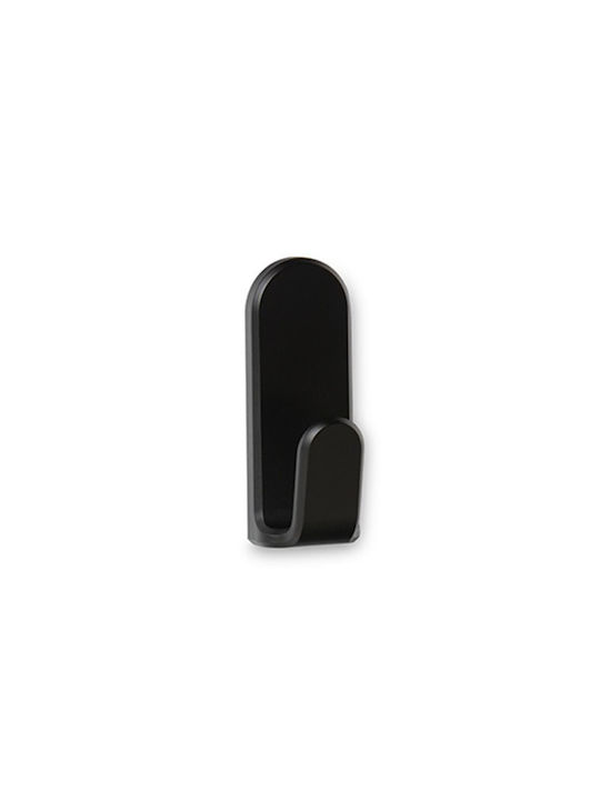 Inofix Single Wall-Mounted Bathroom Hook ​6.5x2.5cm Black