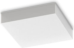 Ideal Lux Outdoor Ceiling Flush Mount with Integrated LED in White Color 326238 Ideal Lux Outdoor Ceiling Flush Mount with Integrated LED in White Color 326238