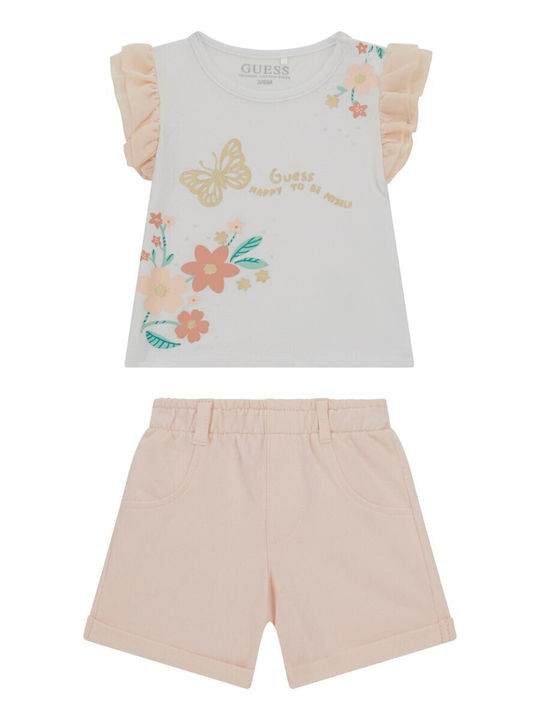 Kids' Set with Shorts Summer 2pcs White