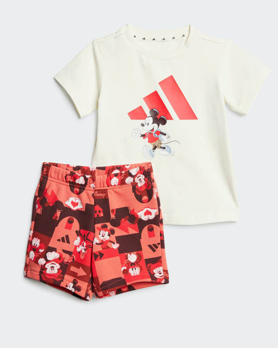 adidas Kids' Set with Shorts Summer 2pcs White Disney Mickey Mouse