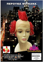 Mohawk Wig Red