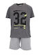 Kids' Set with Shorts Summer 2pcs Anthracite Grey