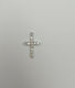Cruce din pietre strălucitoare argintii 50 buc 2.5x1.5cm M302 Rin-m302